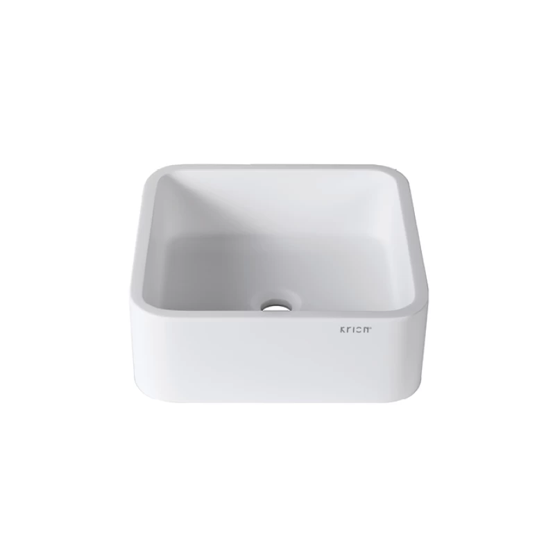 3-WAY_Lavabo cuadrado 40 cm   B603 1100 ON TOP Blanco 