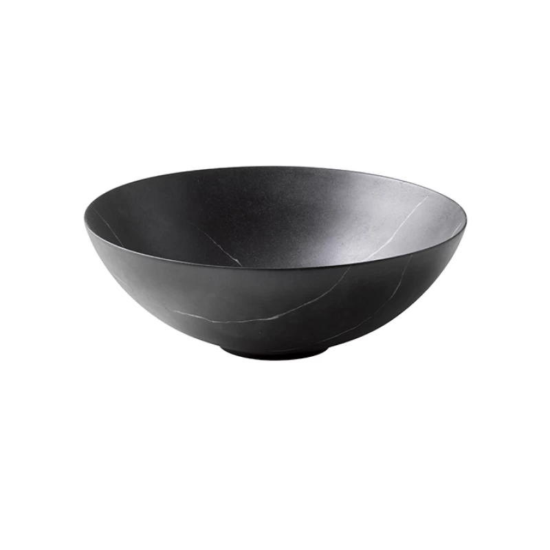 SLENDER_Lavabo 40 cm apoyo sin rebosadero Negro Marquina