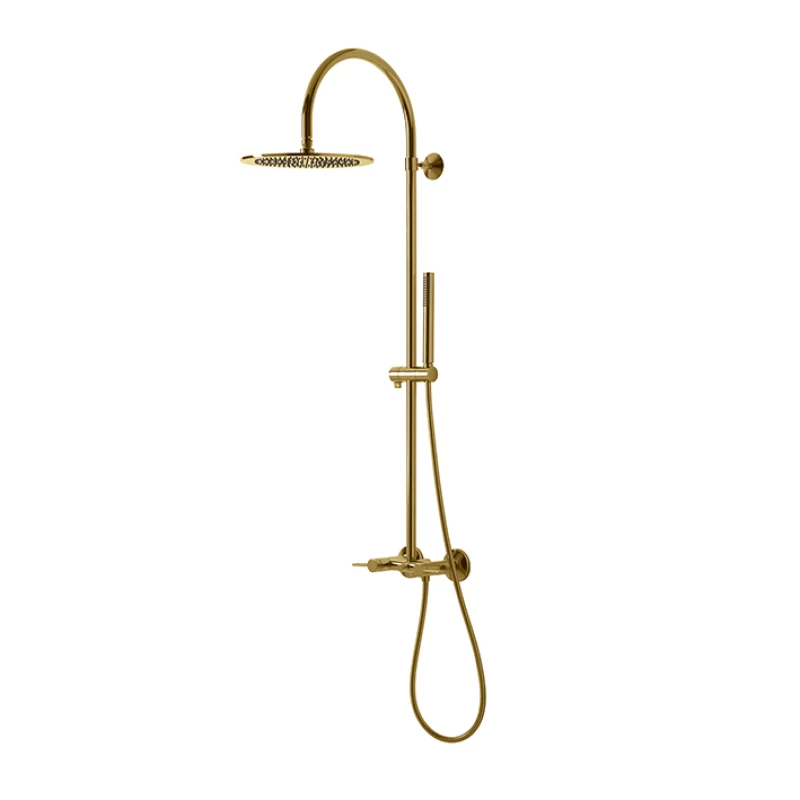 LUXE. Columna de ducha con grifería monomando L1249MM ORO