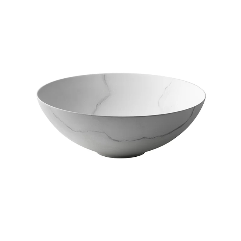 SLENDER_Lavabo 40 cm apoyo sin rebosadero Carrara Marble