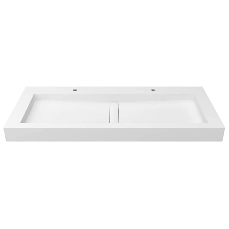 RAS_Lavabo  KRION®  152x54 cm suspendida Blanco 