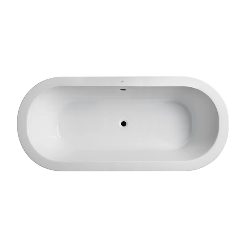 MINIMAL OVAL_Bañera sin equipamiento electrónico, encastre, sin griferia, formato oval 190x87 Blanco