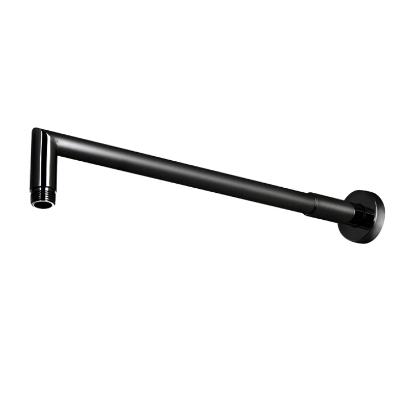 Brazo rociador Rondo de 40 cm a pared Negro 