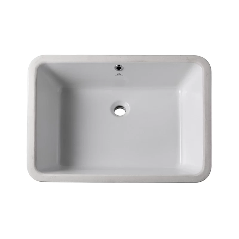 SOTTO_Lavabo 51x38 cm encastre bajo encimera con rebosadero Blanco