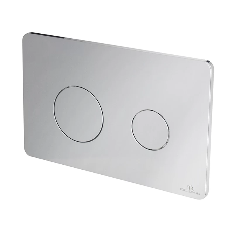 RONDO - Placa de accionamiento con doble pulsador Cromo