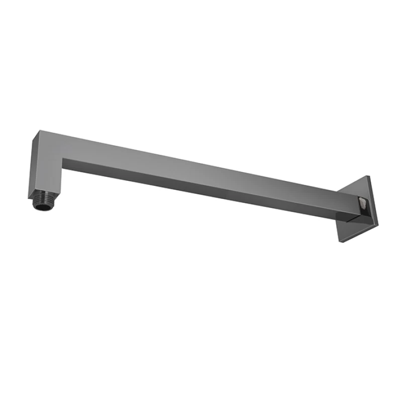 Brazo rociador Square de 40 cm a pared Ttitanio